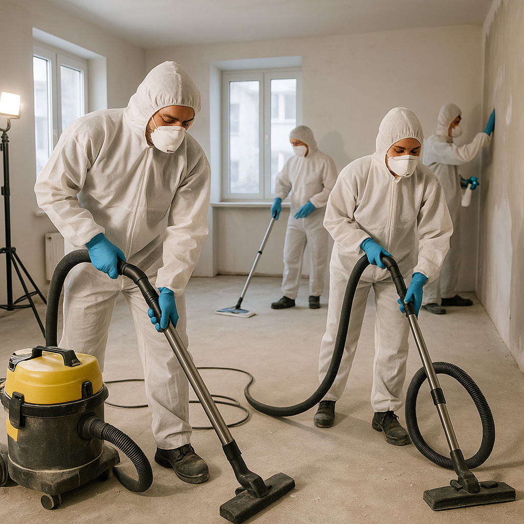 Nettoyage après sinistre, squat, travaux et désinfection
