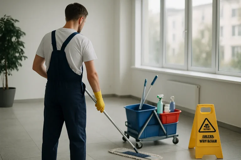 Équipe de nettoyage réalisant des travaux dans un appartement à WARMERIVILLE.
