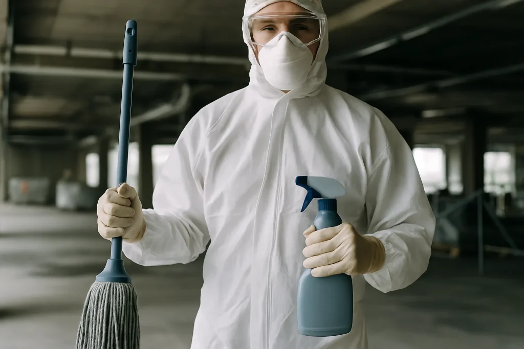 Plan de sécurité chantier : éviter les risques biologiques en nettoyages extrêmes