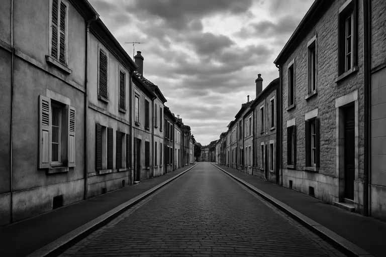 Rue calme à Châlons-en-Champagne, cadre d'un nettoyage post-décès.