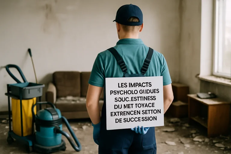 Les Impacts Psychologiques Sous-Estimés du Nettoyage Extrême en Gestion de Succession